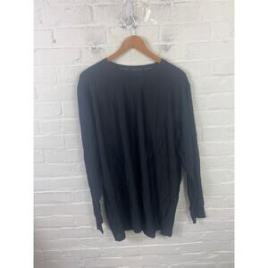 Duluth Trading Company Women's Crew Neck Long Sleeves T-Shirt Black Size XL